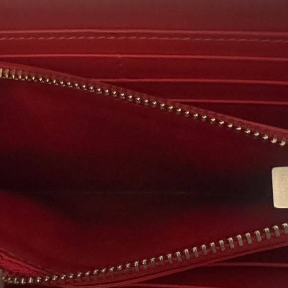 Christian Louboutin Ivory Studded Zip-Around Wallet - Picture 4 of 5